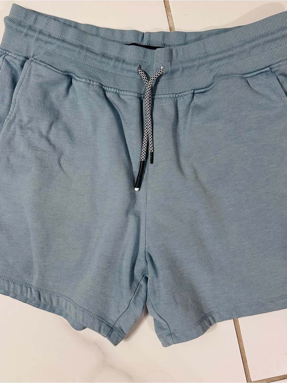 Men's Athletic Drawstring Shorts in Slate Blue